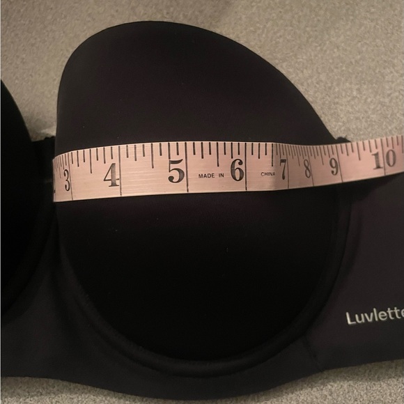 Luvlette Black Strapless Bra Size C40 - Picture 12 of 13